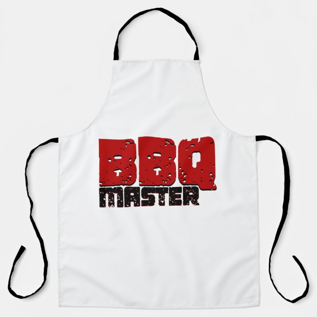 Ästhetische GRILLEN Masterdesign für Grillmeister Schürze (Vorderseite)