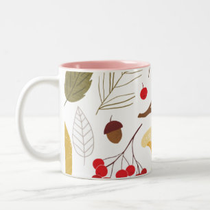 Ästhetische Herbsternte Zweifarbige Tasse