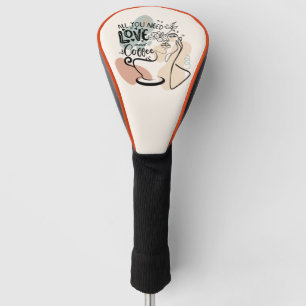 Ästhetische Illustrationen, Mädchenkaffee Golf Headcover