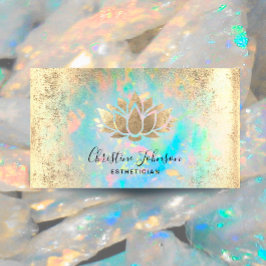 Ästhetische Imitate Goldfolie Lotus Logo Visitenkarte