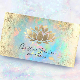 Ästhetische Imitate Goldfolie Lotus Visitenkarte