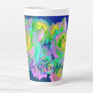 Ästhetische Iridescent Pearly Rose sind glücklich Milchtasse