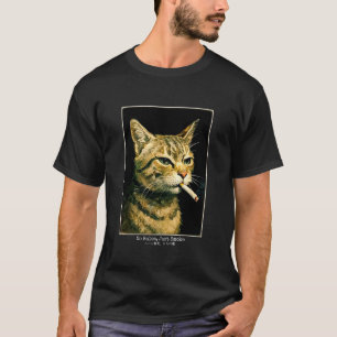 Ästhetische Katze mit einer Zigarette Streetwear-G T-Shirt