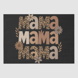 Ästhetische Mama Typografie Leopard-Geschenk Seidenpapier