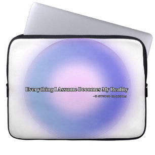 Ästhetische Manifestation der lila Aura Laptopschutzhülle