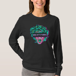 Ästhetische Medusa Snake Kopf Bad Attitudes Gorgon T-Shirt