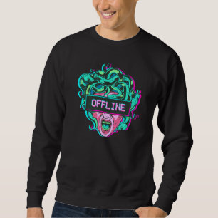 Ästhetische Medusa Snake Kopf Offline Gorgon Vapor Sweatshirt