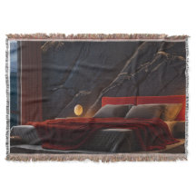 Ästhetische melancholische Schlafzimmer-Flauschdec