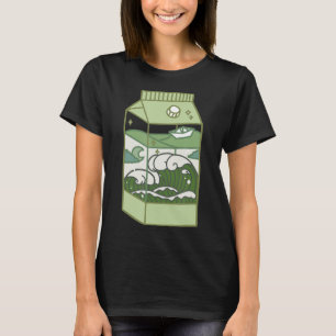 Ästhetische Milchkasten Kunstwerk Niedlich Kawaii T-Shirt