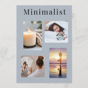 Ästhetische Minimalistische Foto-Collage Raumdeko Karte