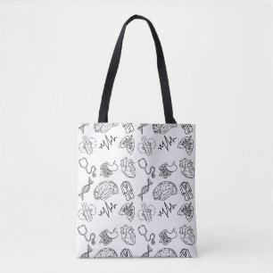 Ästhetische minimalistische medizinische Icons All Tasche