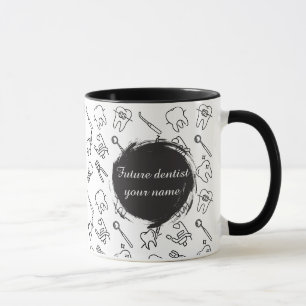 Ästhetische Minimalistische Zahnärztliche Icons Mu Tasse