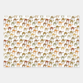 Ästhetische Moderne erthy Camel Animal Pattern Geschenkpapier Set