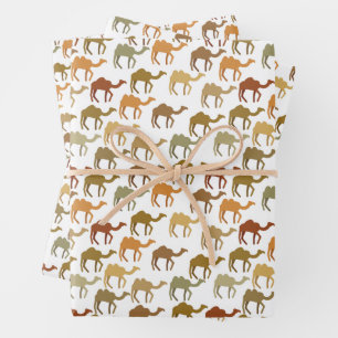 Ästhetische Moderne erthy Camel Animal Pattern Geschenkpapier Set