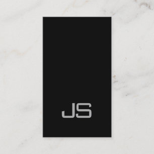 Ästhetische Monogramm Schwarz-weiß sauber Beruflic Visitenkarte