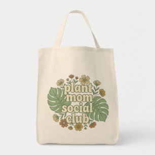 Ästhetische Monstera & Florals Tragetasche