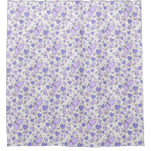 Ästhetische Niedliche Violet Butterfly Doodle