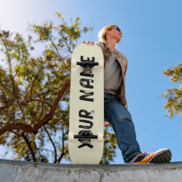 Ästhetische Pastellgelbe Skateboard