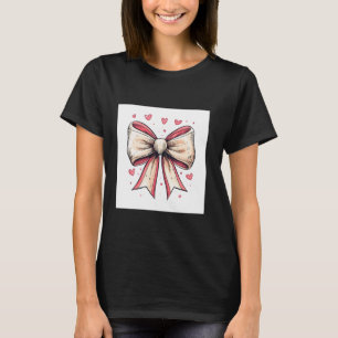 Ästhetische Pink Bow Herz Liebe Romantische Herzgi T-Shirt