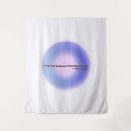Ästhetische Purple-Aura-Manifestation Wandteppich
