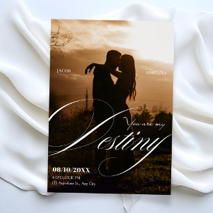 Ästhetische romantische elegante einfache Hochzeit Einladung