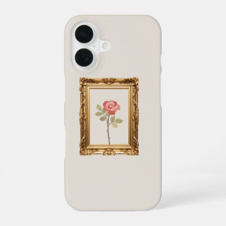 Ästhetische Rose Frame Phone Case iPhone 16 Hülle