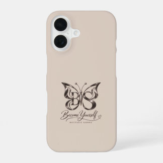 Ästhetische Rose Gold Schmetterling Cashmere Beige iPhone 16 Hülle
