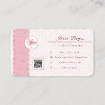 Ästhetische Rosegold-Visitenkarte