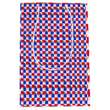 Ästhetische rote Schwarz-weiße und blaue geometris