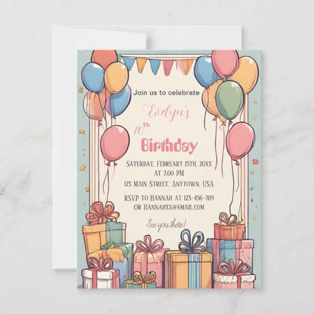 Ästhetische sanfte Farben Save The Date (Vorderseite)