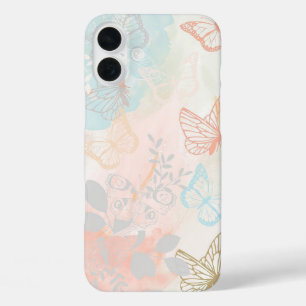 Ästhetische Schmetterlinge iPhone 16 Plus Hülle