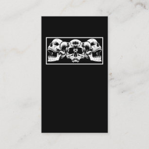 Ästhetische Skulls Goth Skeletton Äries Horns Visitenkarte