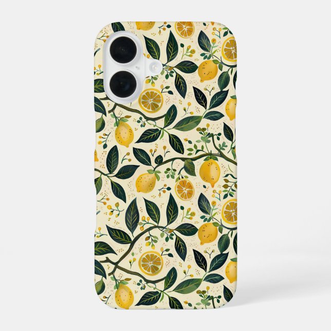 Ästhetische Sommer-Limonaden-Muster iPhone-Hülle iPhone 16 Hülle (Rückseite)