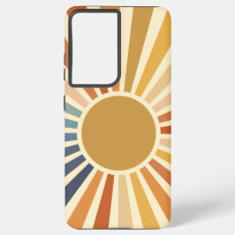Ästhetische Sommergelbe Farbe Sonnenbrand-Regenbog Samsung Galaxy Hülle
