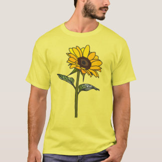 Ästhetische Sonnenblume T-Shirt