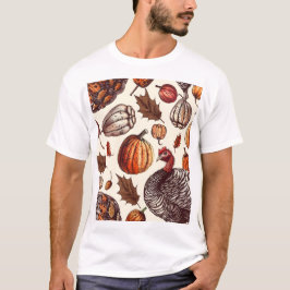 Ästhetische Türkei und Gourmetmuster T-Shirt