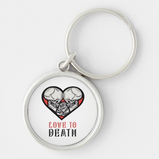 Ästhetische Valentine bis zum Tod machen uns Teil Schlüsselanhänger (Vorne)