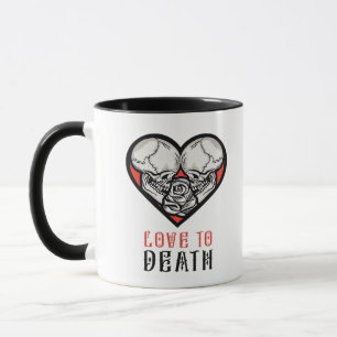Ästhetische Valentine bis zum Tod machen uns Teil Tasse