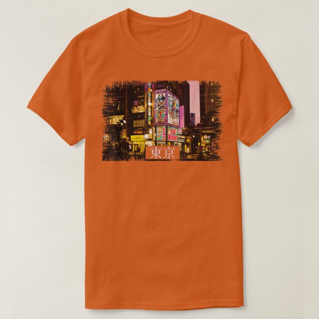 Ästhetische Vaporwave Japan 80er 90s Meme Tokyo43 T-Shirt (Design vorne)