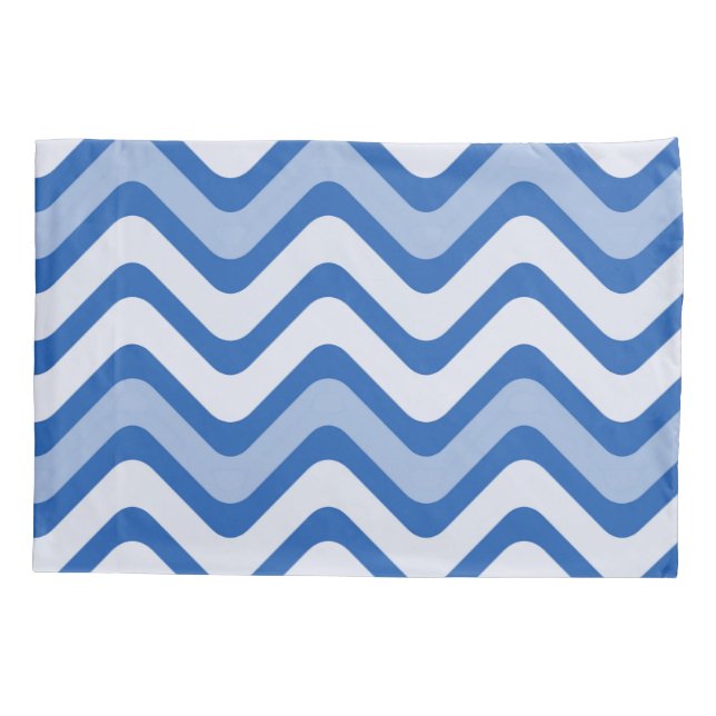 Ästhetische Waves Kissenbezug (Rückseite-Links)
