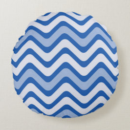 Ästhetische Waves Rundes Kissen