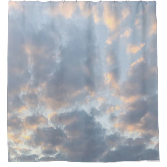Ästhetische Wolken Duschvorhänge Duschvorhang (Vorderseite)