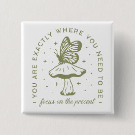 Ästhetische Zitate aus Cotattore-Schmetterling-Pil Button