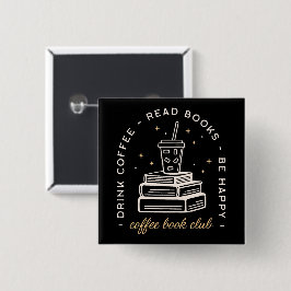 Ästhetische Zitate der Gruppe "Kaffee lesen" Button