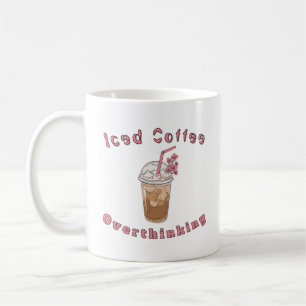 Ästhetischer Eiscafé-Mokkabrunnen-Überdenker-Kaffe Kaffeetasse