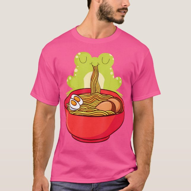 Ästhetischer Frosch Ramen T-Shirt (Vorderseite)