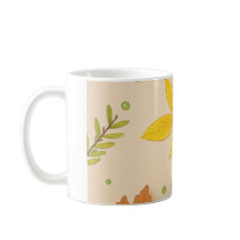 Ästhetischer Herbstlaub-Kaffeebecher