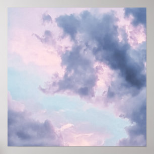 Ästhetischer Himmel und Cloud Poster