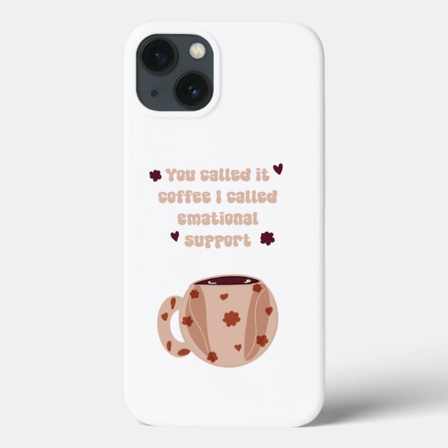 Ästhetischer Kaffee iPhone Case - Boho Coffee Love (Rückseite)