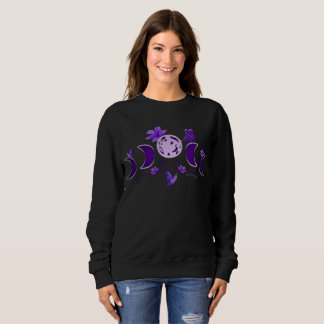 Ästhetischer Mitternächtlicher Himmelsmond Phase & Sweatshirt